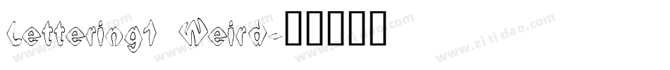 Lettering1 Weird字体转换